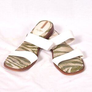 Sam Edelman New York White Flat Sandals Women's Size 11